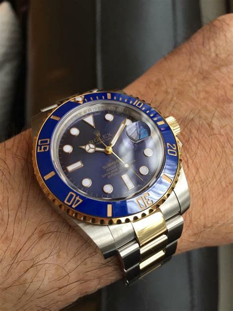 rolex silver gold blue|Rolex submariner blue gold silver.